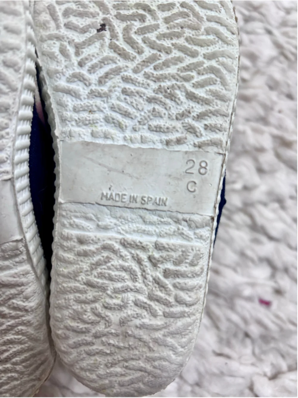 Girls Cienta Baby & Walker Shoes Navy White 28 Size 10 (Toddler Girl) Canvas